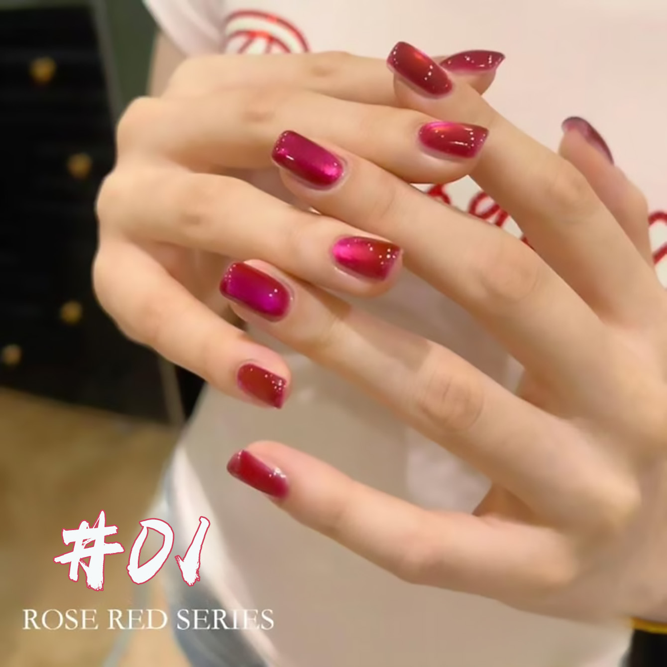 Nail Art Pink Cat Eye - WS 1 Adet 2026 Yeni Çilekli