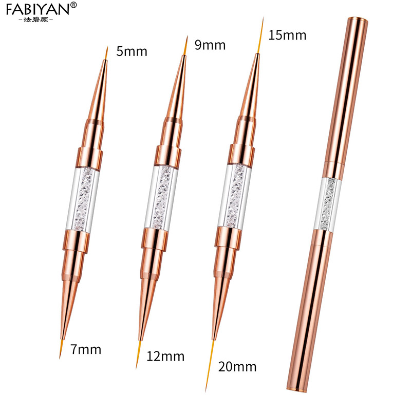 Nail Art Rose Gold - Gül altın çift kafa 5/7/9/12/15/20mm tırnak