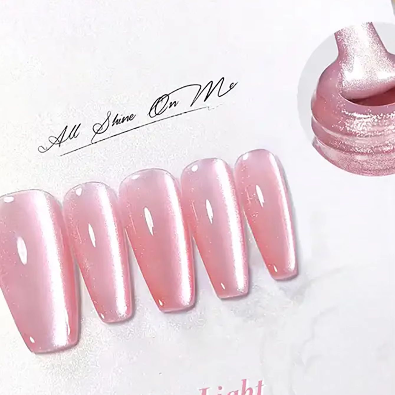Nail Art Pink Cat Eye - TC 1 Adet Yaz Yeni Pembe