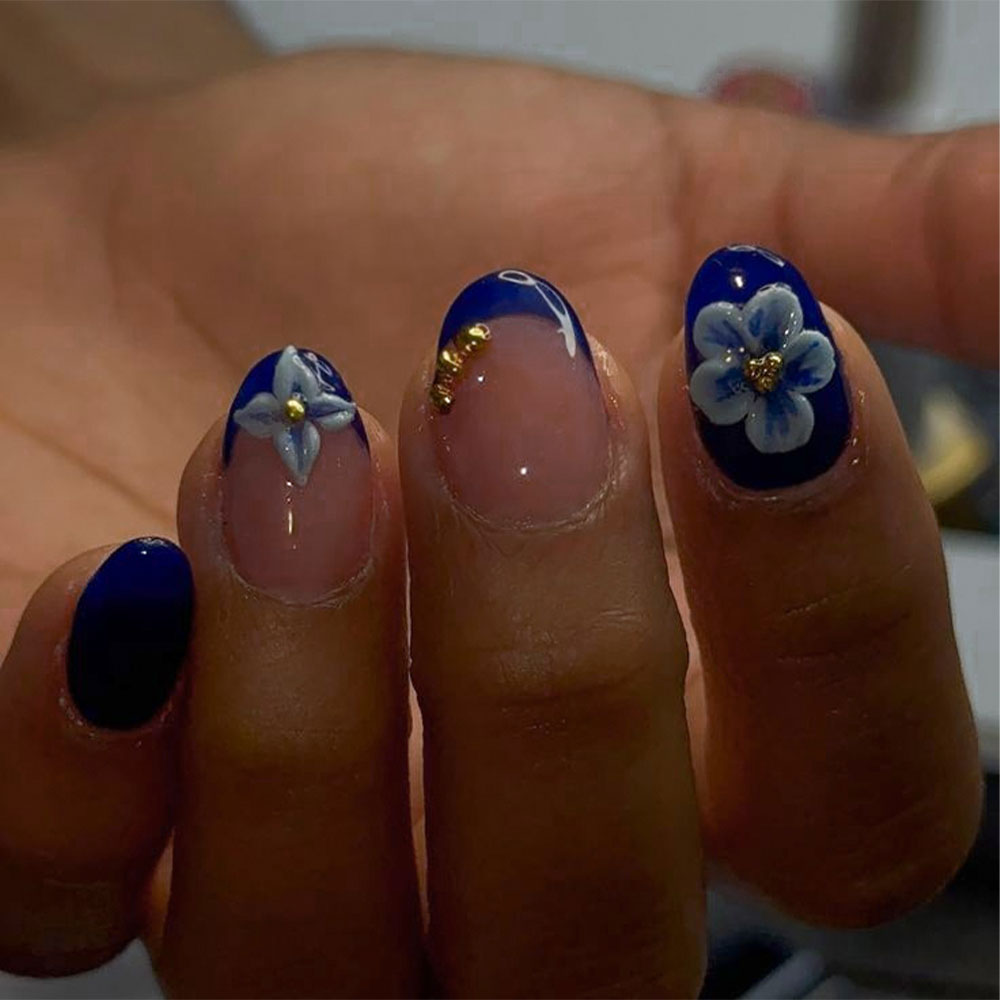 Nail Art Oval - 24 adet Kısa Oval 3D Jel