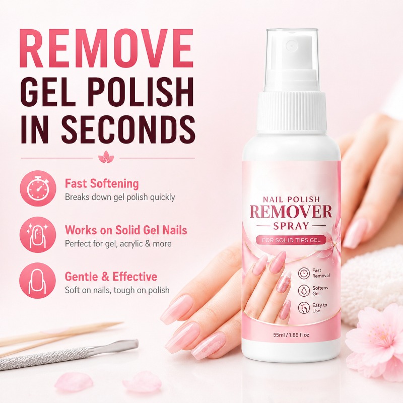 Nail Art Ideas - Tırnak Sökücü Sprey Katı Tırnak Jeli