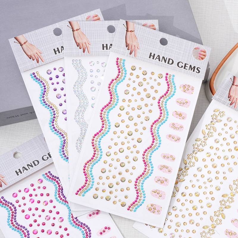 Rhinestone Nail Gem - Tırnak Bileklik Yapay Elmas Çıkartmalar Kendinden
