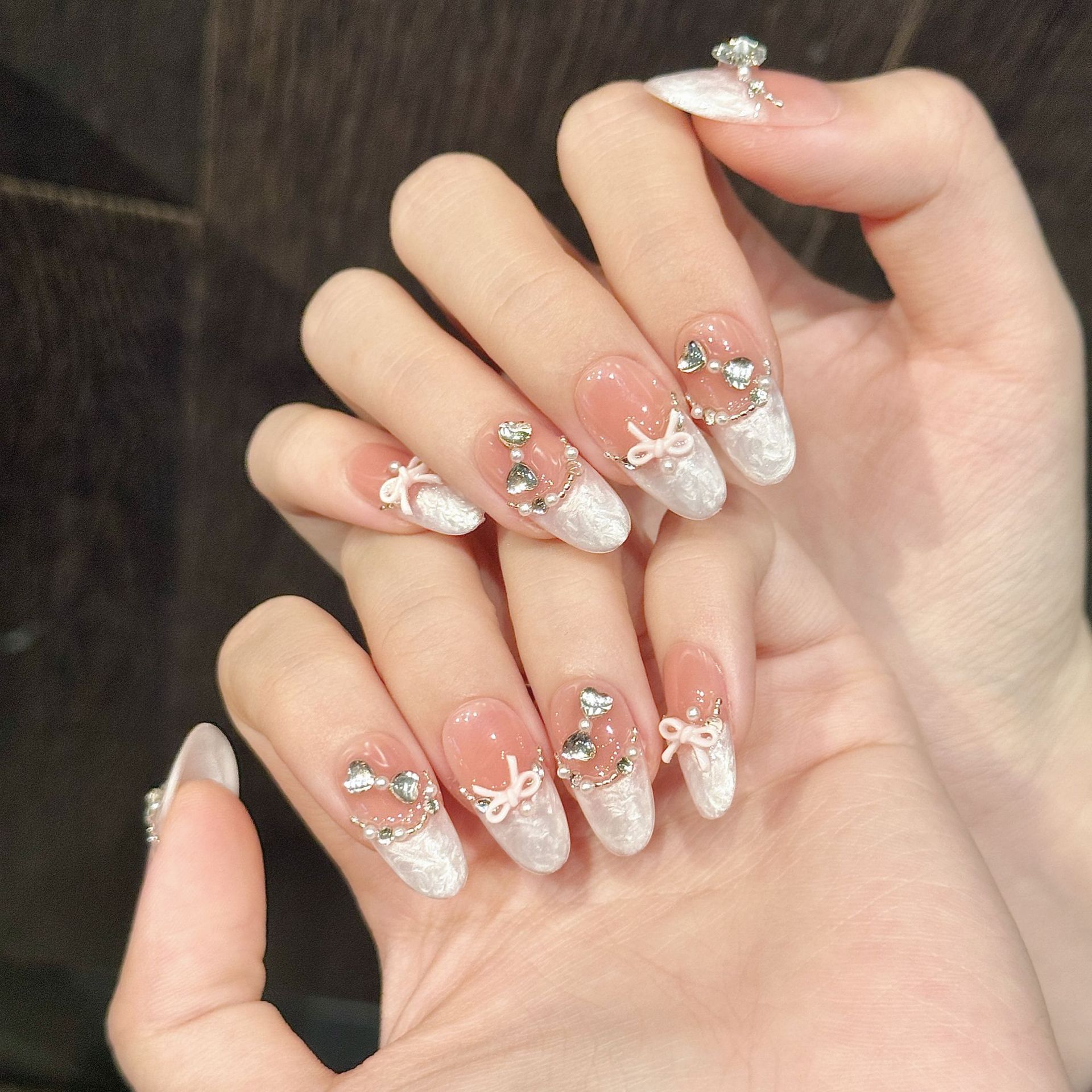 10 adet El Yapımı Çivi üzerind - Nail Art Pink Cat Eye incelemesi ve fiyatı