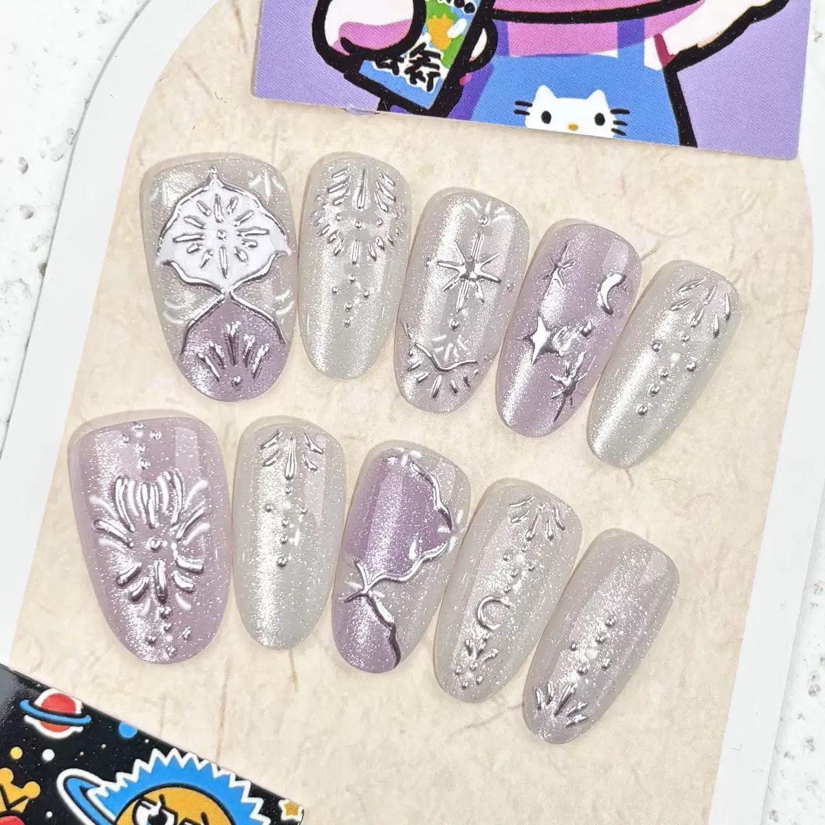 10 adet Barok Takma Tırnak Güm - Nail Art Maroon incelemesi ve fiyatı