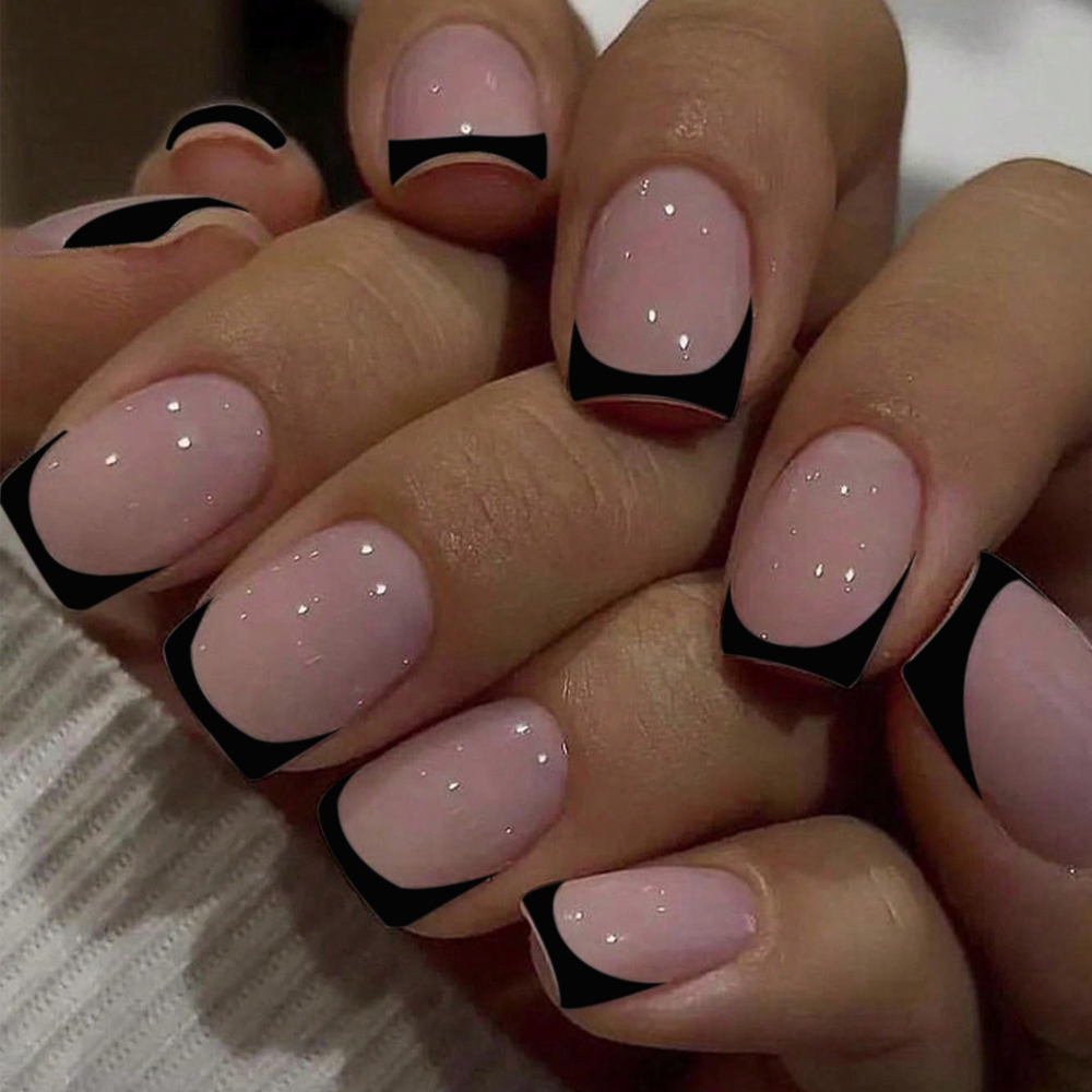 24 adet Kısa Kare Siyah Fransa - Nail Art France incelemesi ve fiyatı