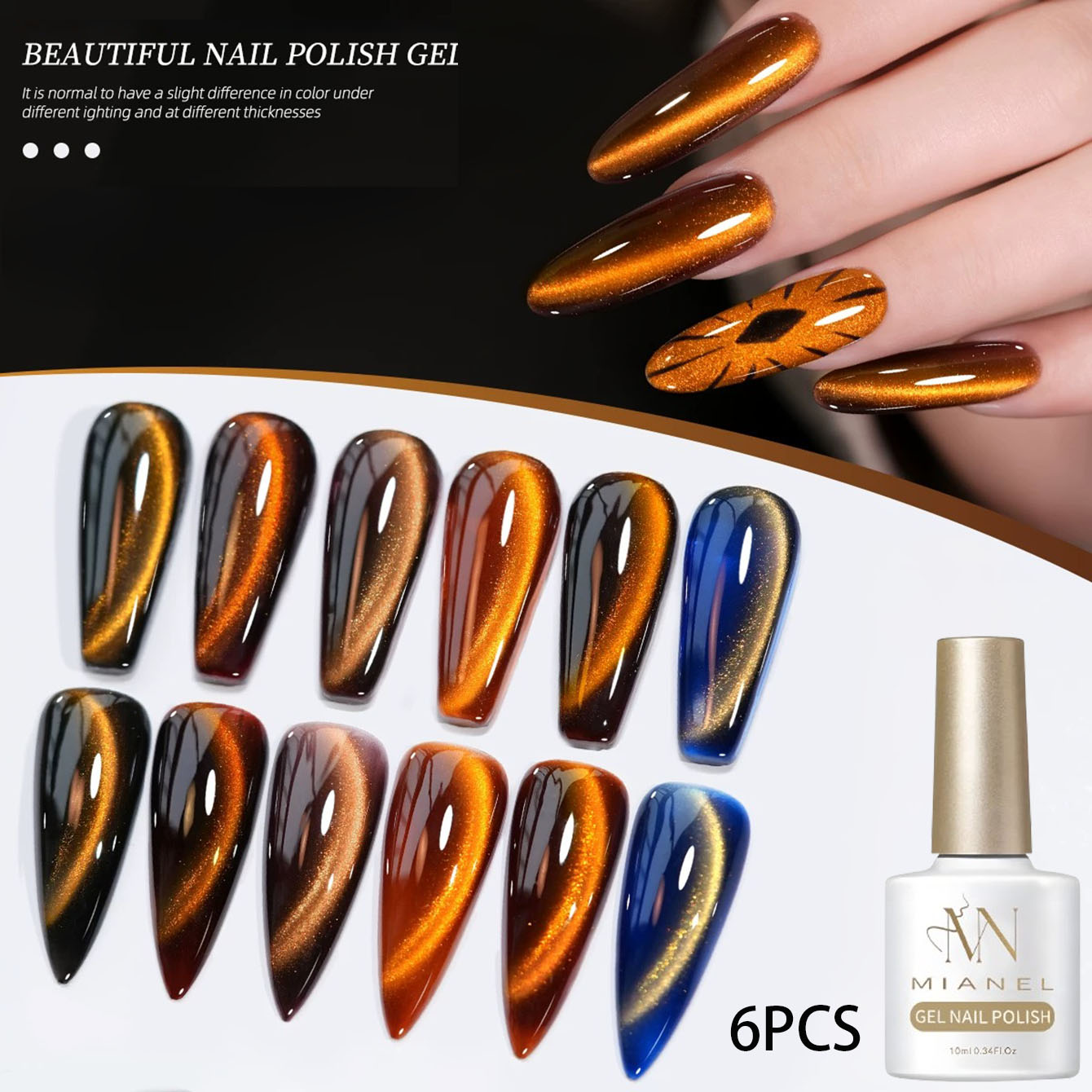 MN 10ML Sunset Pupil Kedi Gözü - Nail Art Trend 2026 incelemesi ve fiyatı