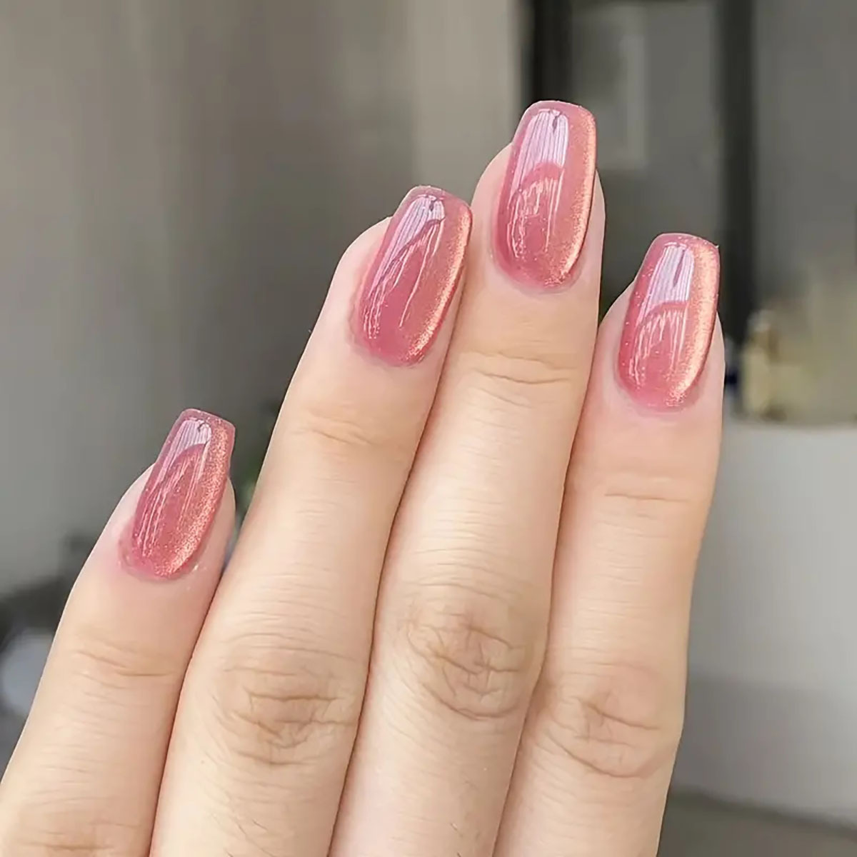 24 adet/30 adet kısa kare bale - Nail Art Pink Cat Eye incelemesi ve fiyatı