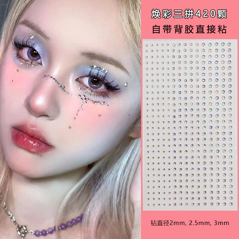 Beyaz Rhinestone'lar 2mm 3mm 4 - Rhinestone Nail Gem incelemesi ve fiyatı