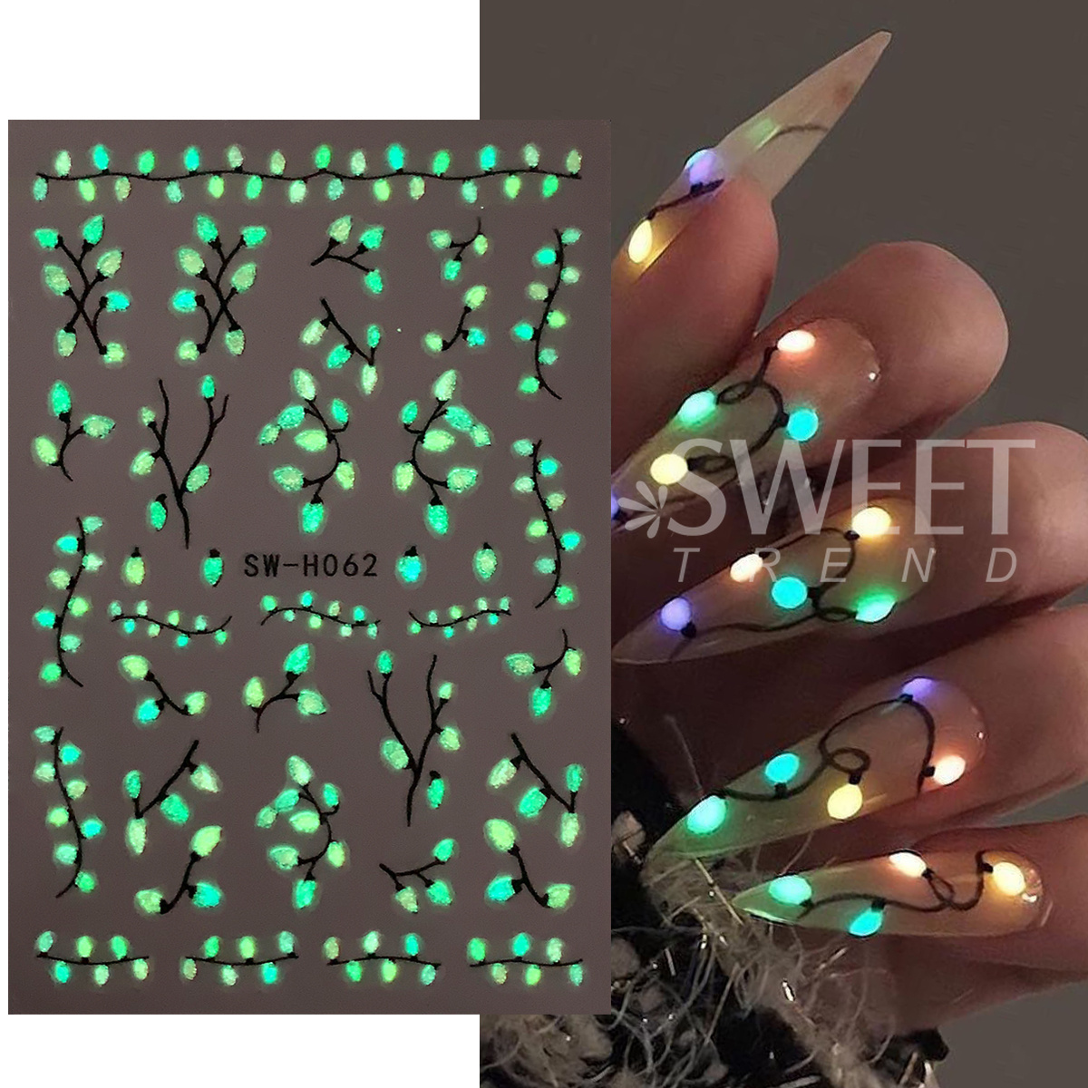 3 adet Işıklı Noel 3D Tırnak S - Nail Art Trend 2026 incelemesi ve fiyatı