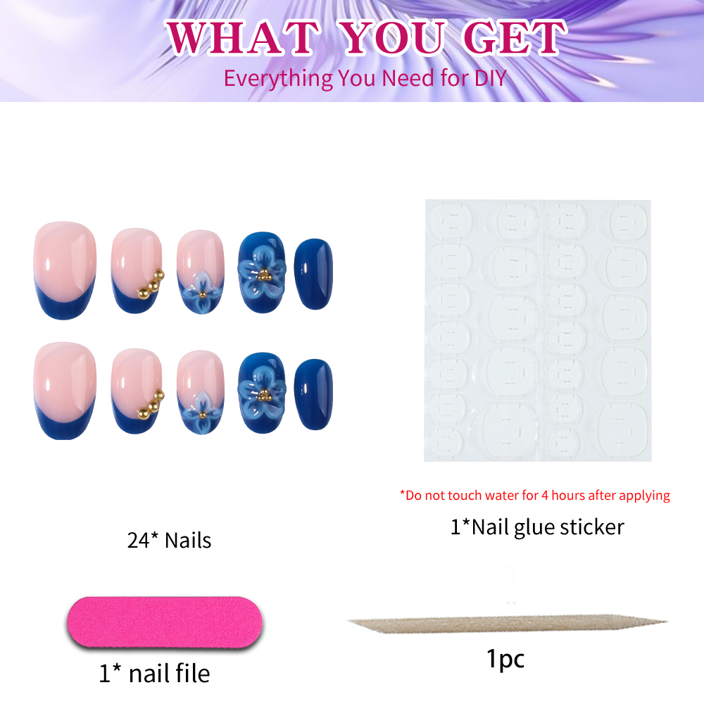 24 adet Kısa Oval 3D Jel Tırna - Nail Art Oval incelemesi ve fiyatı