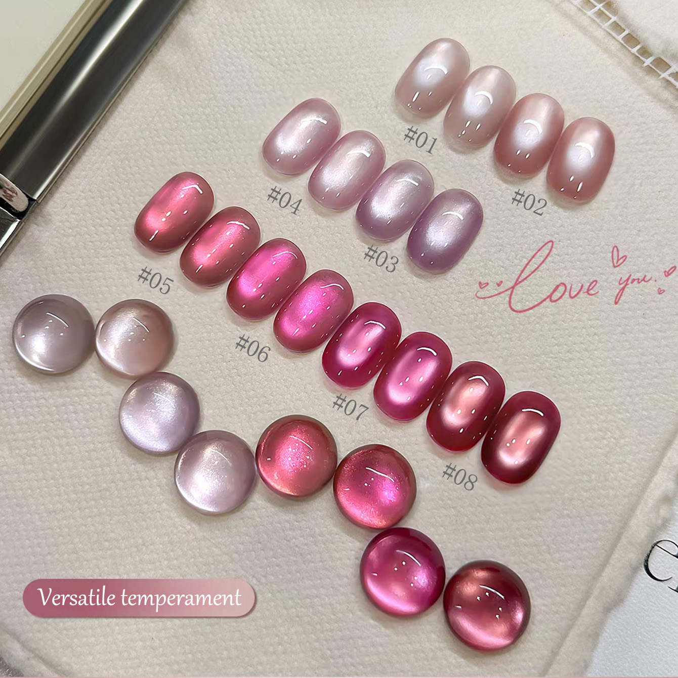 1 adet TC 2026 Yaz Popüler Buz - Nail Art Pink Cat Eye incelemesi ve fiyatı
