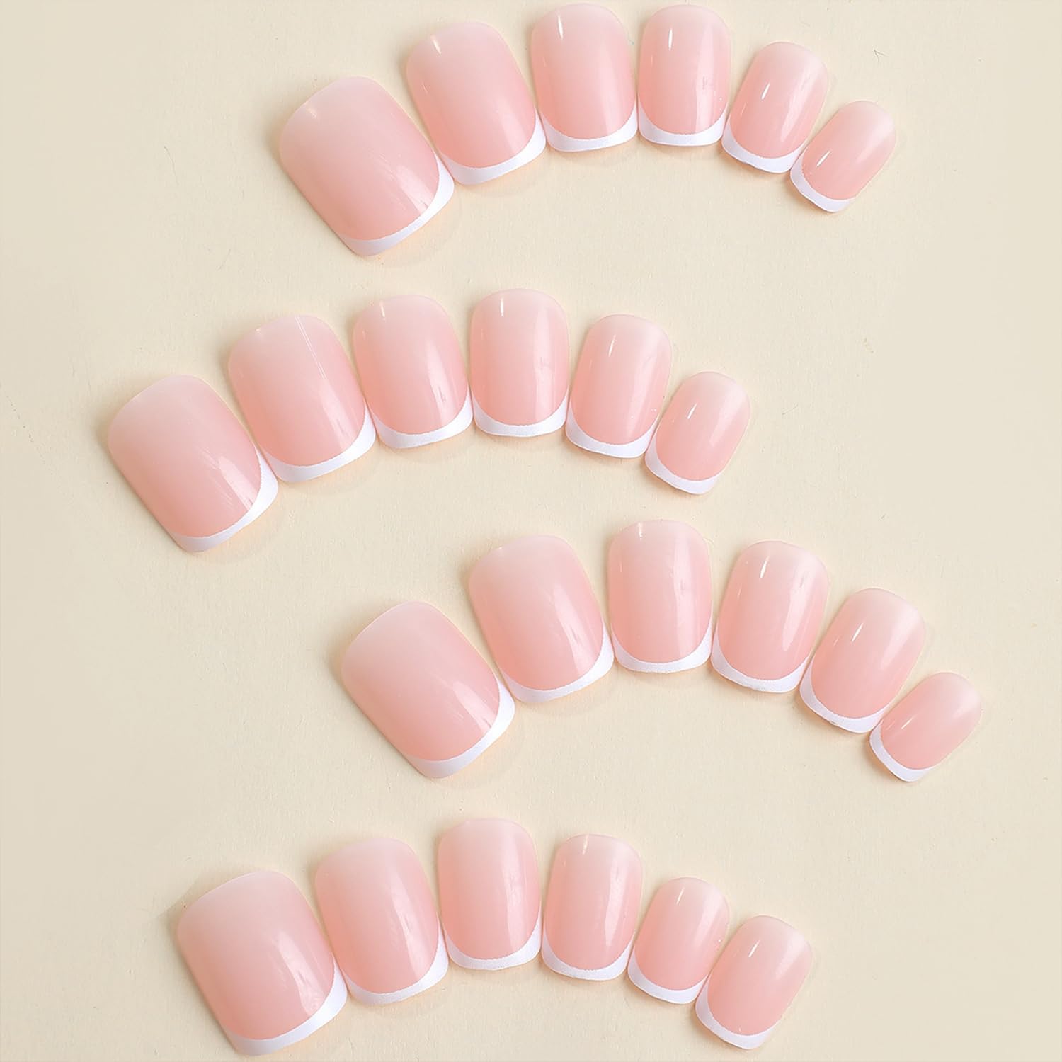 24 adet kısa kare beyaz fransa - Nail Art France incelemesi ve fiyatı