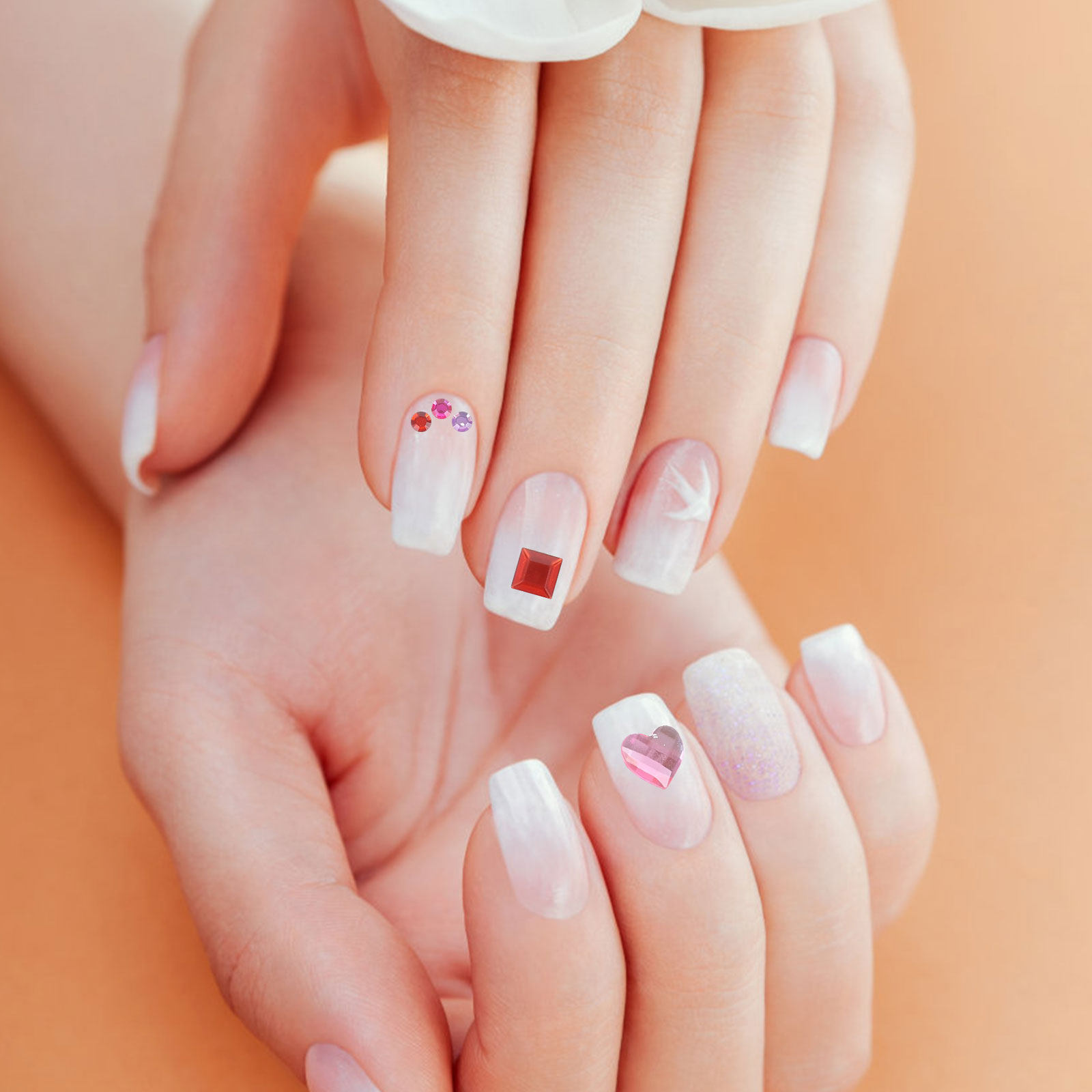 12 Yaprak Akrilik Yapışkanlı R - Rhinestone Nail Gem incelemesi ve fiyatı