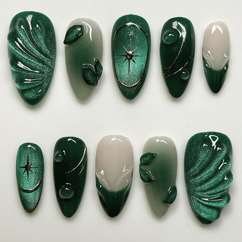 24 Adet Yeşil Fransız Takma Tı - Nail Art Oval incelemesi ve fiyatı