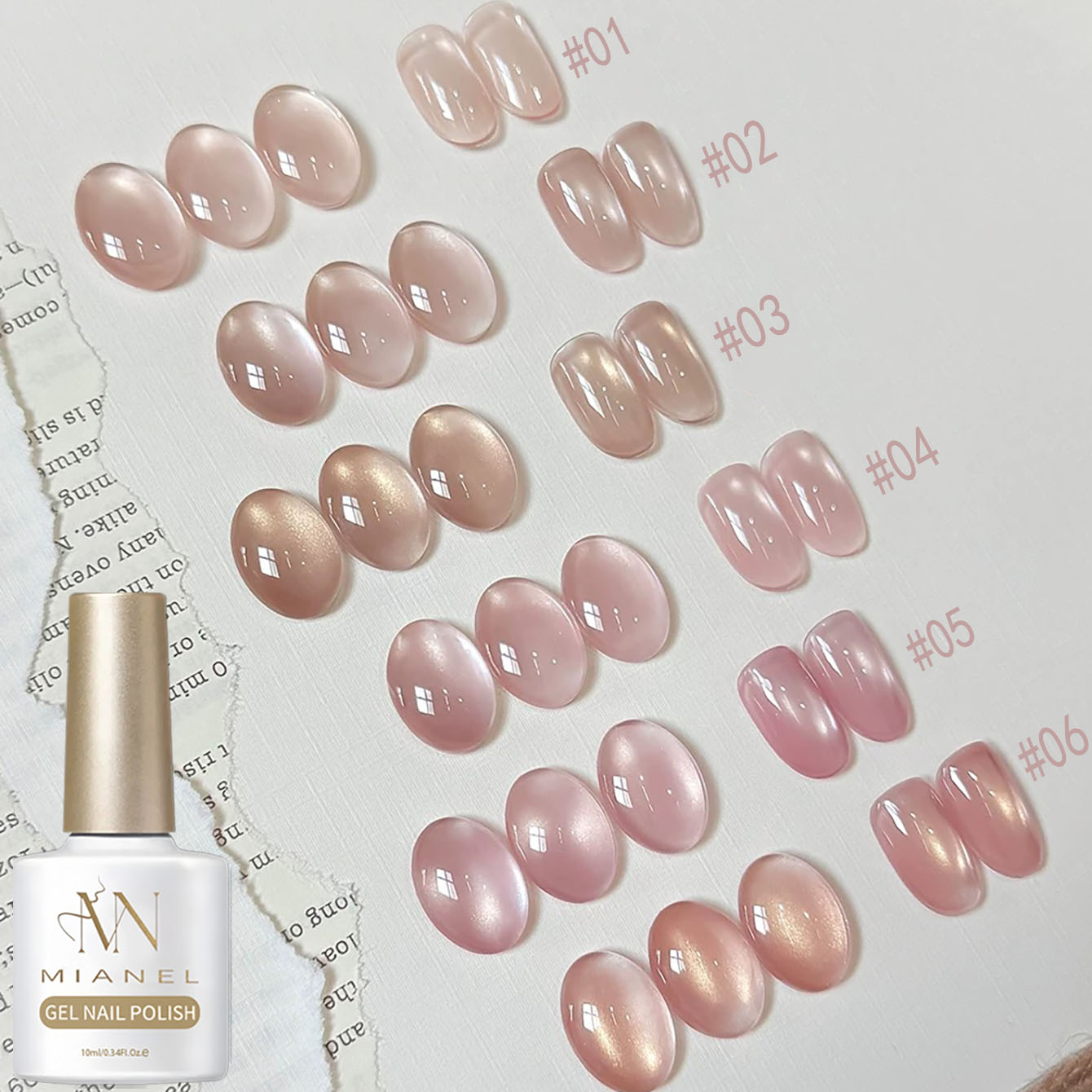 MIANEL 10ML Kedi Gözü Jel Oje  - Nail Art Pink Cat Eye incelemesi ve fiyatı